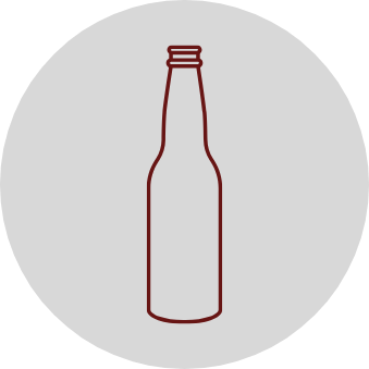 An icon of a glass bottle
